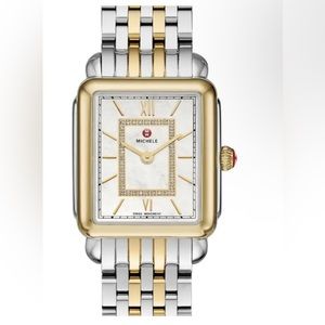 Michelle Watch Deco II Two tone Gold and Silver with 0.11 ctw diamond